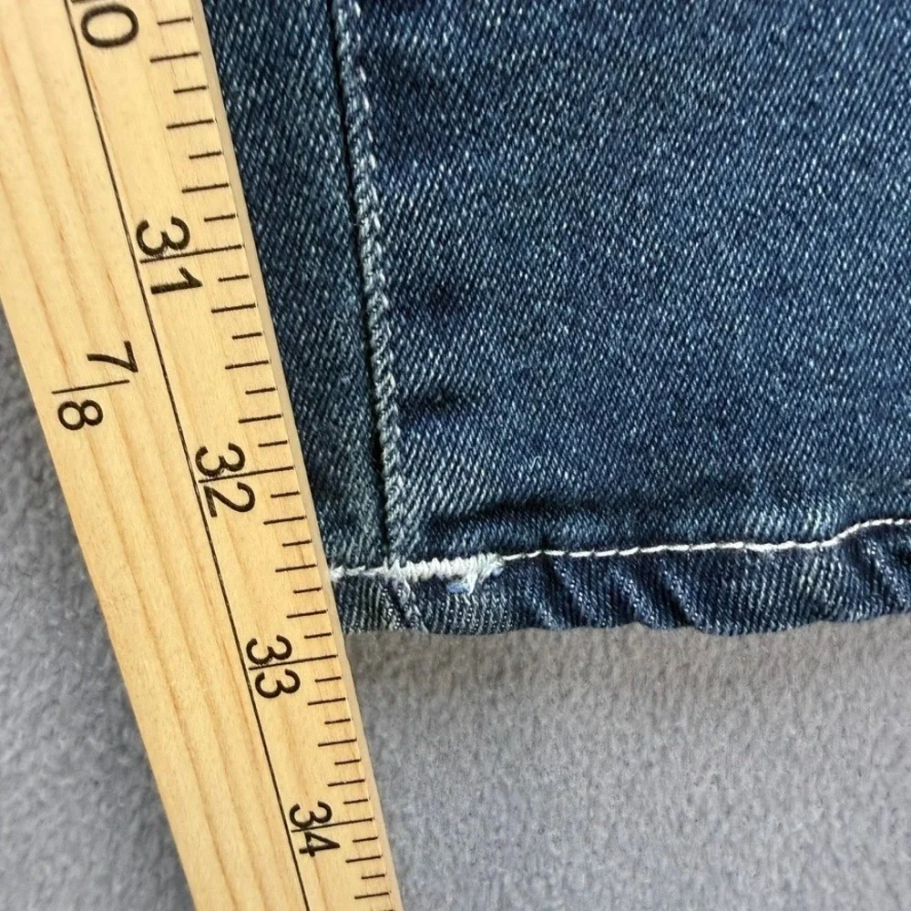 True Religion Jeans Mens 38 Blue Ricky Relaxed Straight Dark Wash Stretch NWT